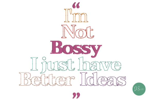 Bossy: A Playful Power Statement for Seasonal Stitching