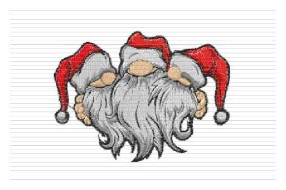 Christmas Gnome with Hat Santa Face