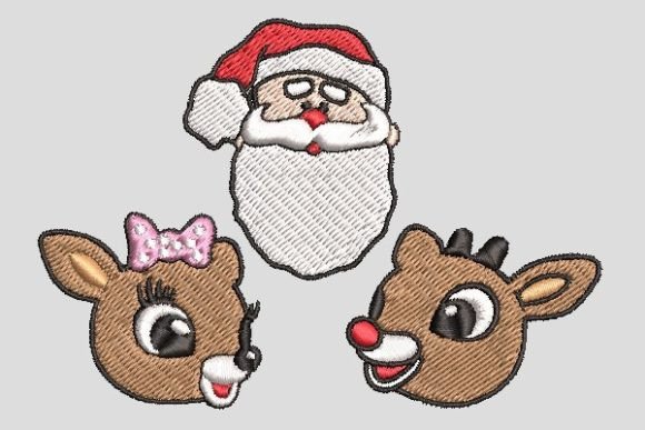 Cute Deer with Santa: A Whimsical Christmas Embroidery Design Review