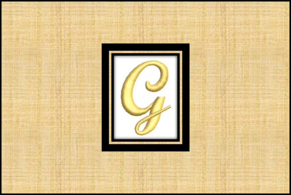 Gold Font-G: A Festive, Elegant Monogram for Holiday Embroidery