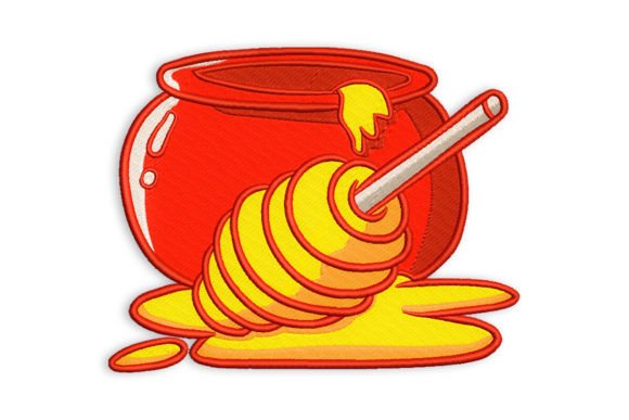Honey Jars Embroidery Design