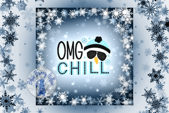 OMG Chill: A Playful Winter Embroidery Design Review