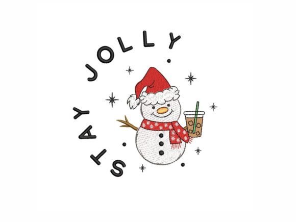 Stay Jolly: A Cheerful, Versatile Holiday Embroidery Design