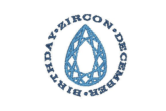 Zircon Faceted Pear December Birthday